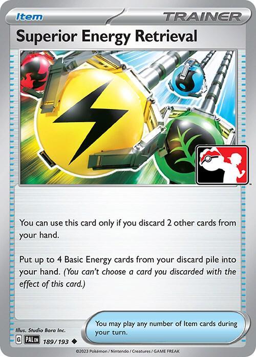 Paldea Evolved Superior Energy Retrieval [Prize-Pack] Pokémon card